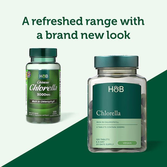 Holland & Barrett Chinesische Chlorella 3000 mg 120 Tabletten