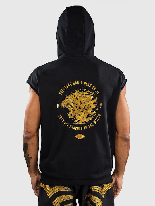 X Mike Tyson Tiger Kapuzenpullover Black/Gold