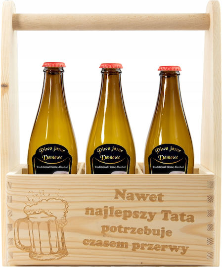 Holzbierkiste als Geburtstagsgeschenk