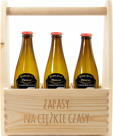 Holzbierkiste als Geburtstagsgeschenk