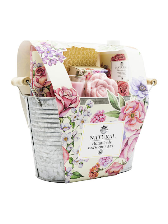 Becasan Set de Îngrijire Metal Botanical Bloom pentru Hidratare și Curățarea Corpului 6 Buc