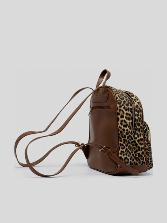 Jordan Damen-Rucksack Braun Leopardmuster