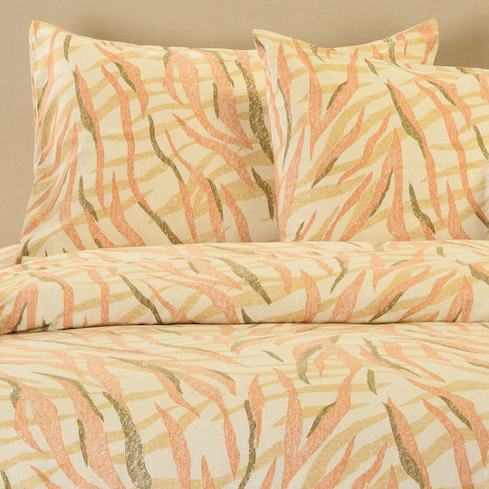 Melinen Single Bed Sheet Set 170x270cm Crystal Ochre (3 pcs)