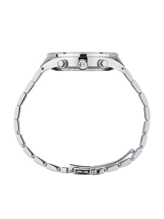 Men’s Battery Chronograph Watch with Silver Stainless Steel Bracelet