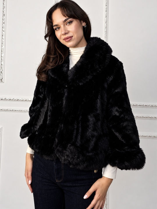 Kurzer Damenpelz Black