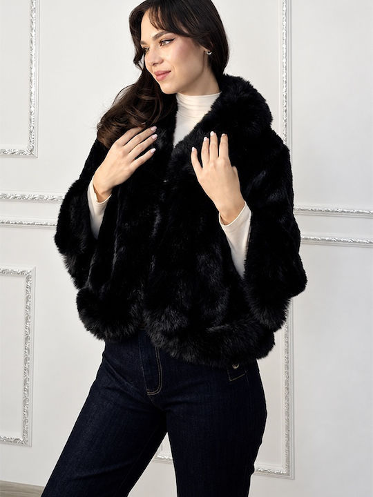 Kurzer Damenpelz Black