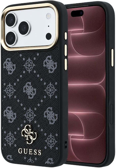 Калъф за iPhone 18 Pro Max iPhone 17 Pro Max – Guess Peony 4g Small Logo Magsafe – Черен