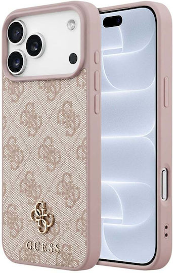 Калъф за iPhone 18 Pro/iPhone 17 Pro – Guess Hardcase 4G Small Classic Magsafe – Розов