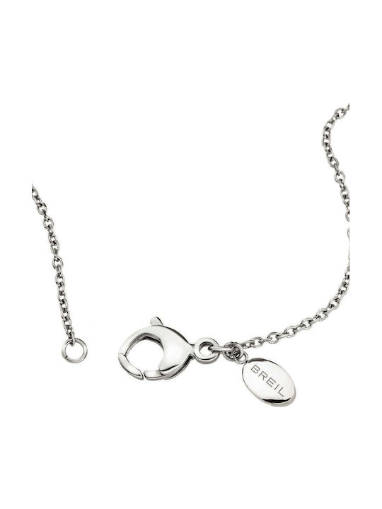 Breil Purple Steel Necklace