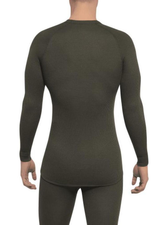 Thermowave Herren Thermo-Langarmshirt Grün