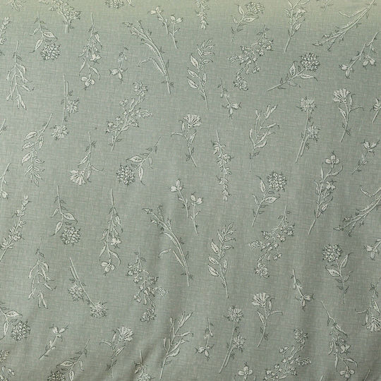 Melinen Single Bed Sheet Set 170x270 cm Grey (3 pcs)