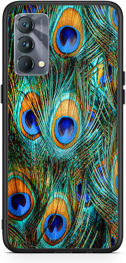 Smartfits Real Peacock Feathers Заден Калъф Пластмасов Зелен (Realme GT Master)