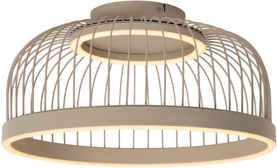 Φωτιστικό Οροφής Lucide 62101-20-41 Rixanne Τοπέ Taupe 2200k-4000k