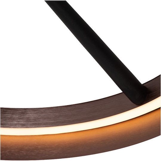 Lucide 62100-36-96 Leonard Ceiling Light Coffee Brown Matte Black 2200K-3000K