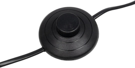 GloboStar Ales 204-0309 Modern Floor Lamp 1 X E27 Socket AC 220-240V IP20 Grey & Gold L40 X W40 X H150cm 204-0309