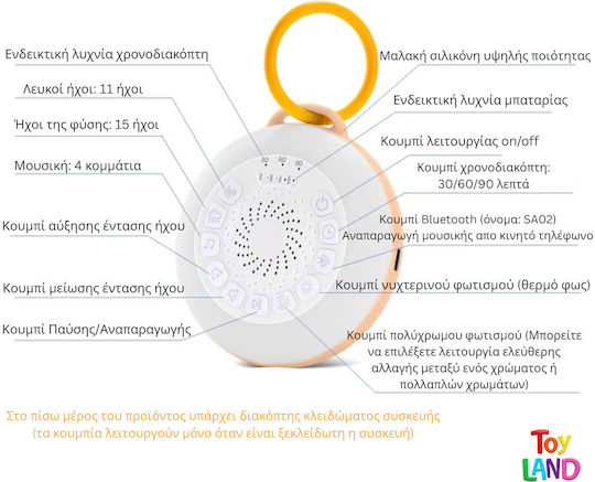 Παιχνίδι Ύπνου με Λευκούς Ήχους και Μουσική