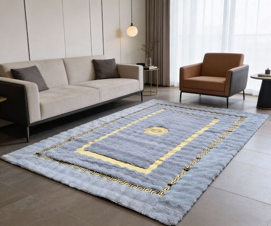 Kraft World Gold India 180x280cm Shaggy Γούνινο Γκρί
