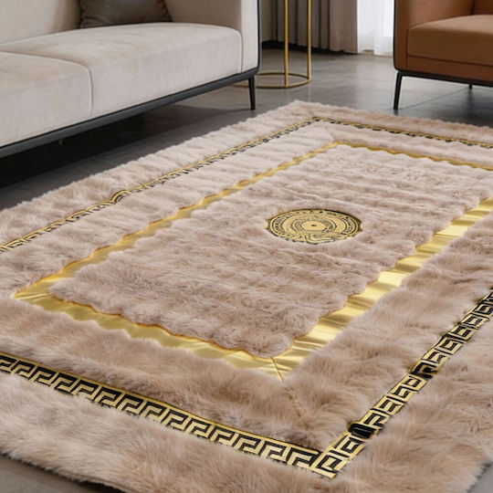 Kraft World Gold India 180x280cm Shaggy Γούνινο Μπέζ, Crp-gold180x280-μπέζ