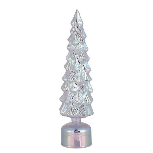 Illuminated Christmas Decorative Glass Tree Transparent