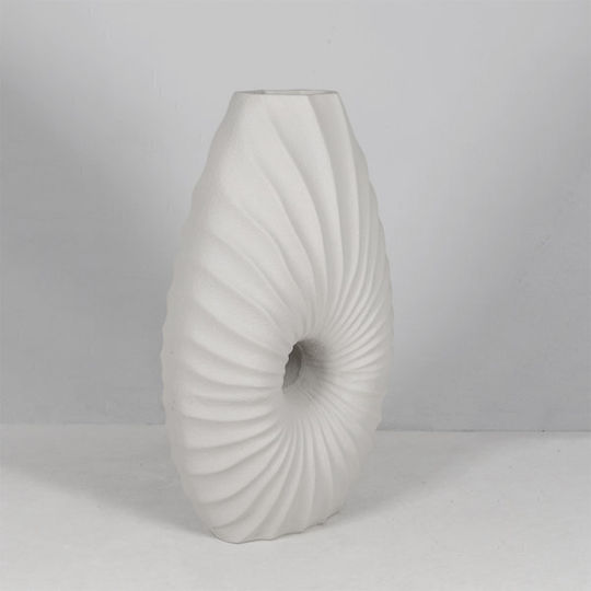 Eurolamp Ecru Floor Vase 40x22xH70cm Eurolamp Ecru Floor Vase 40x22xH70cm
