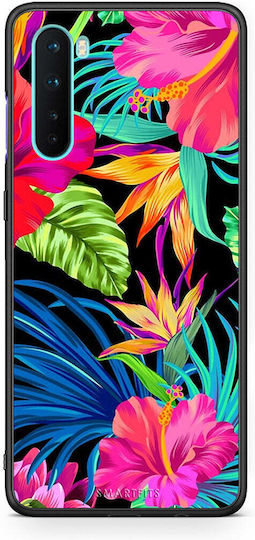 Smartfits Tropical Flowers Back Cover Πλαστικό Πολύχρωμο (OnePlus Nord)