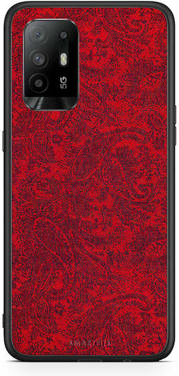 Smartfits Paisley Cashmere Back Cover Πλαστικό / Σιλικόνης Κόκκινο (Oppo A94)