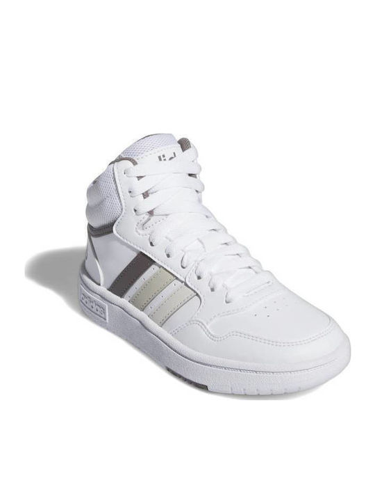 adidas Originals Hoops 3.0 Mid High White Kids Sneakers