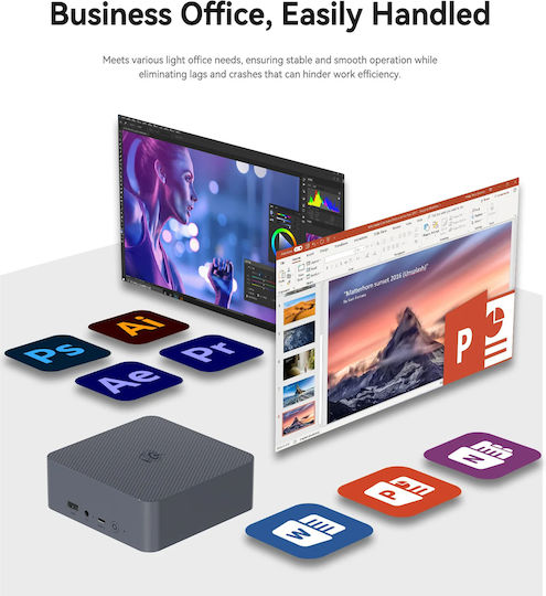 EQi13 Mini PC (Core i5-13420H/16GB DDR4/500GB SSD/W11 Pro)