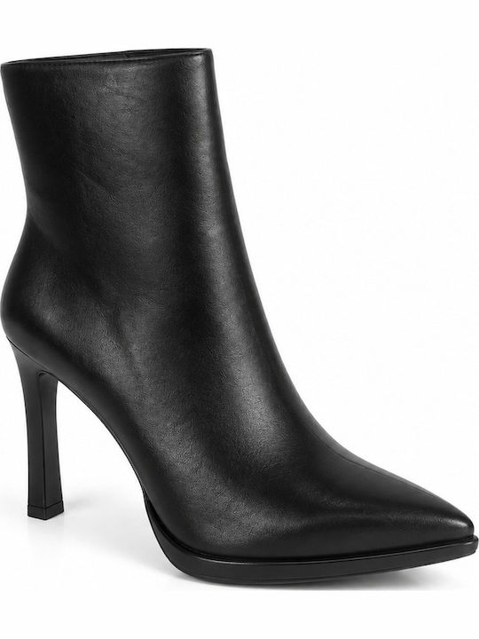 Women's Ankle Boots with Medium Heel Black
