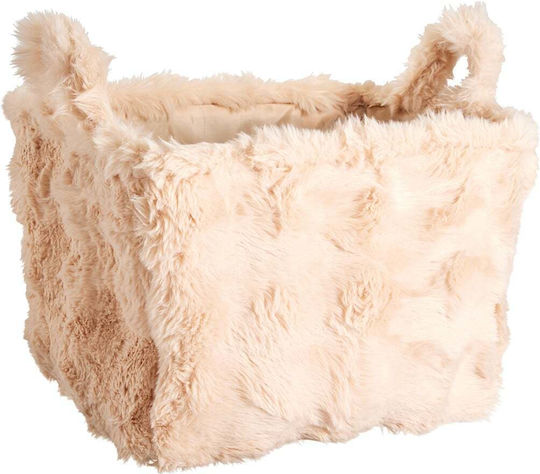 Stoff-Aufbewahrungskorb Beige 40x30x28 cm