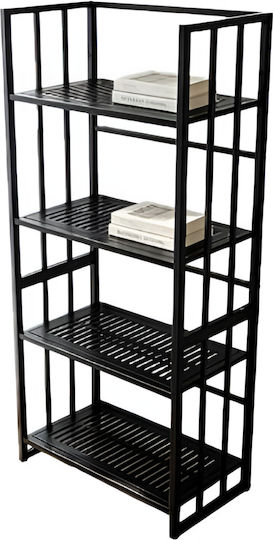 Black Bookcase 46x26x120 cm Black Bookcase 46x26x120 cm