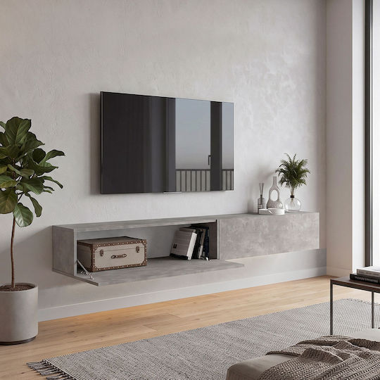 Concrete Grey TV Stand L241.8xD31.7xH30cm