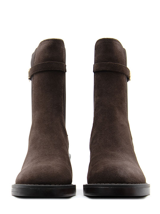 Steve Madden Челси Боти от Тъмнокафяв Велур