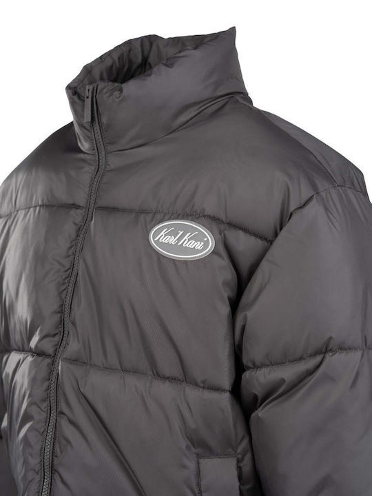 Сиво Puffer Яке
