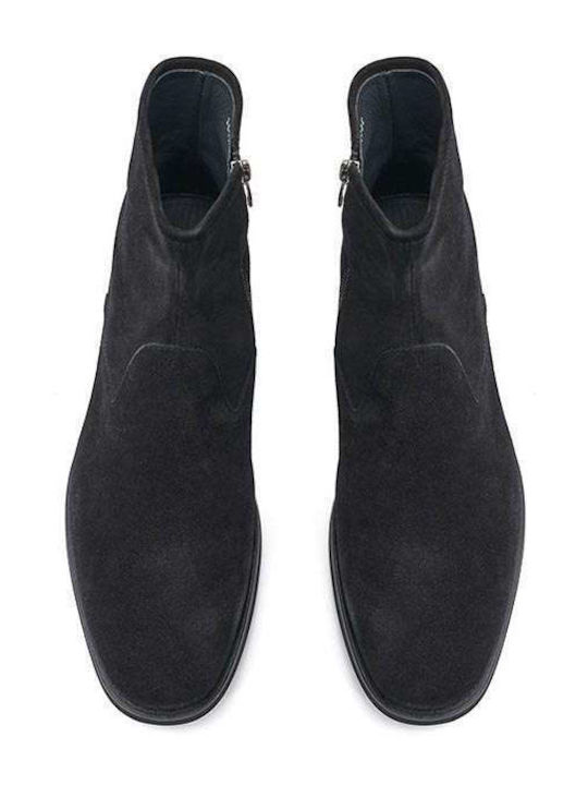 Leather Anatomical Men's Boots Black