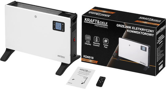 Kraft & Dele Подов Конвектор 2300W с Електронен Термостат Сив