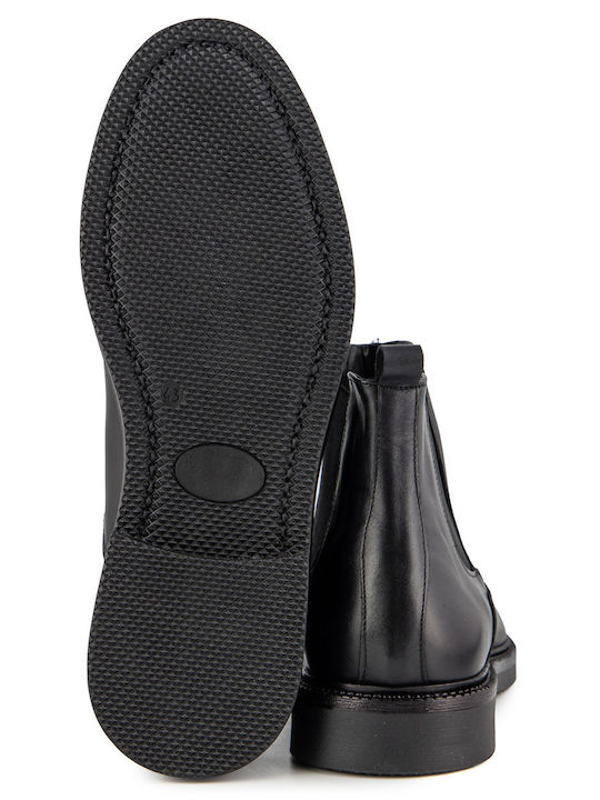 Black Leather Men's Boots