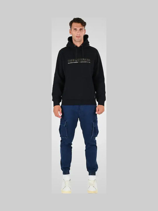 Ανδρικό Παντελόνι Τζιν Cargo Relaxed Fit Dark Blue