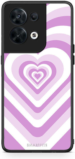 Smartfits Lilac Hearts Back Cover Λιλά (Oppo Reno8)