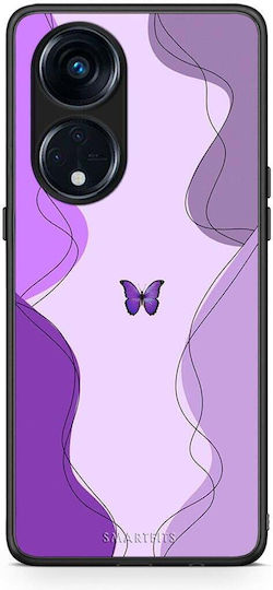 Smartfits Purple Mariposa Back Cover Μωβ (Oppo Reno8T 5G, A1 Pro)