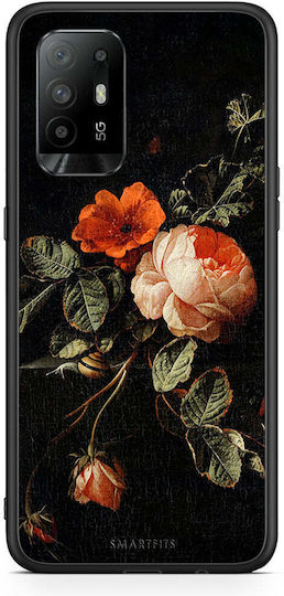 Smartfits Vintage Roses Back Cover Black (Oppo A94)
