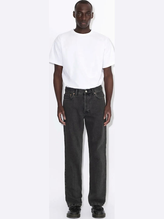 Men's Straight Jeans Aged Black