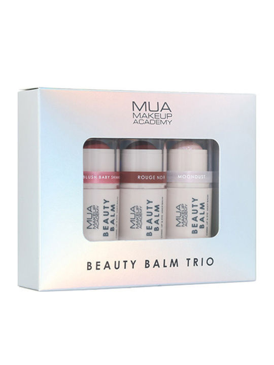 MUA Beauty Σετ Μακιγιάζ για τα Χείλη με Νεσεσέρ 3τμχ