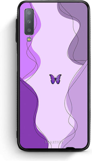 Smartfits Mariposa Back Cover Μωβ (Galaxy A7 2018)