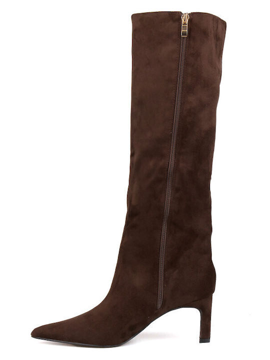Wildleder Damenstiefel Braun