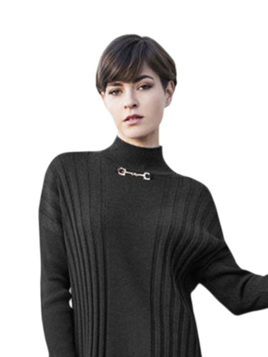 Mini Φόρεμα Πλεκτό Black
