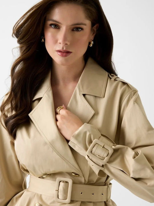 Damen-Trenchcoat Beige