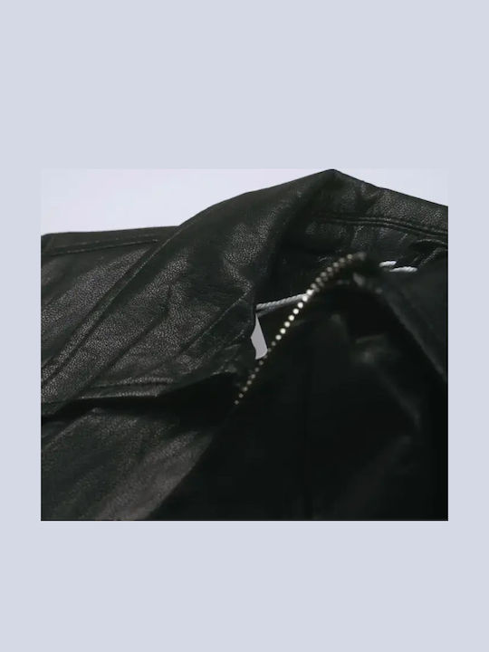 Waterproof Kids Casual Long Black Jacket