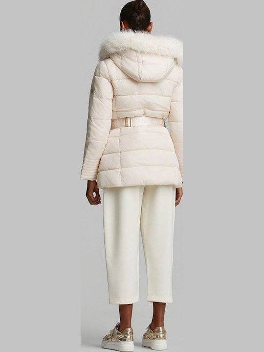 Women's Winter Puffer Jacket Ecru
