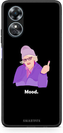 Smartfits Grandma Mood Black Back Cover Μαύρο (Oppo A17)